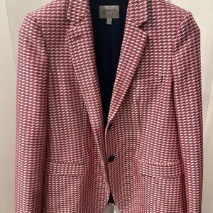 Giorgio Armani Women’s Red White and Blue Check Blazer